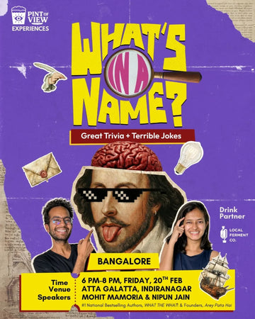 What's In A Name trivia show by Pint of View with Local Ferment Co drinks