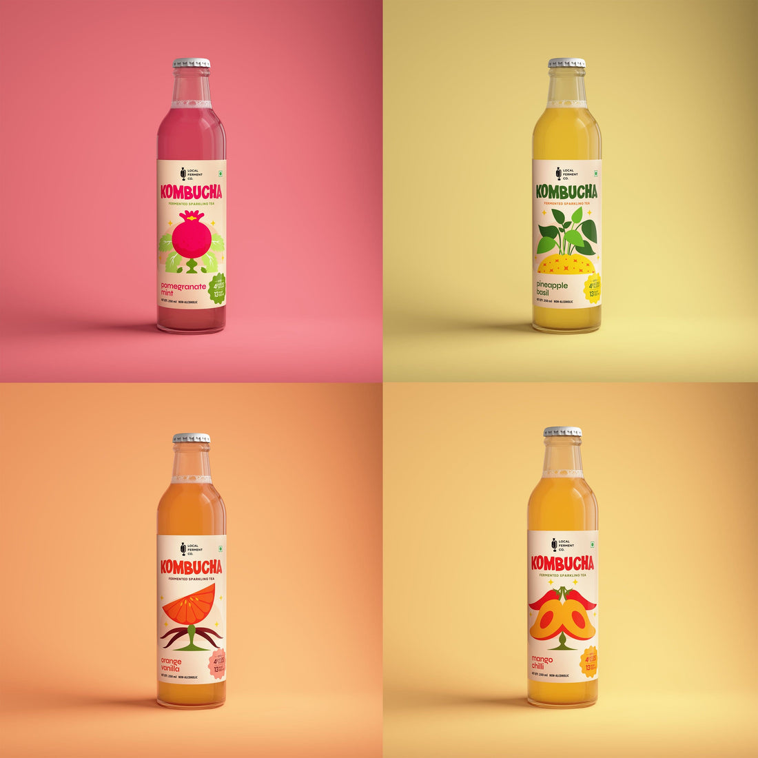 The Local Ferment Co kombucha flavour range